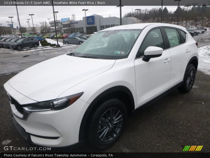 Snowflake White Pearl Mica / Black 2019 Mazda CX-5 Sport AWD