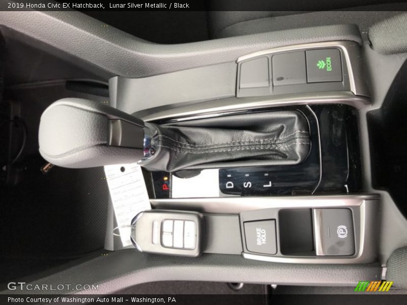 Lunar Silver Metallic / Black 2019 Honda Civic EX Hatchback