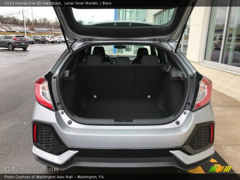 Lunar Silver Metallic / Black 2019 Honda Civic EX Hatchback