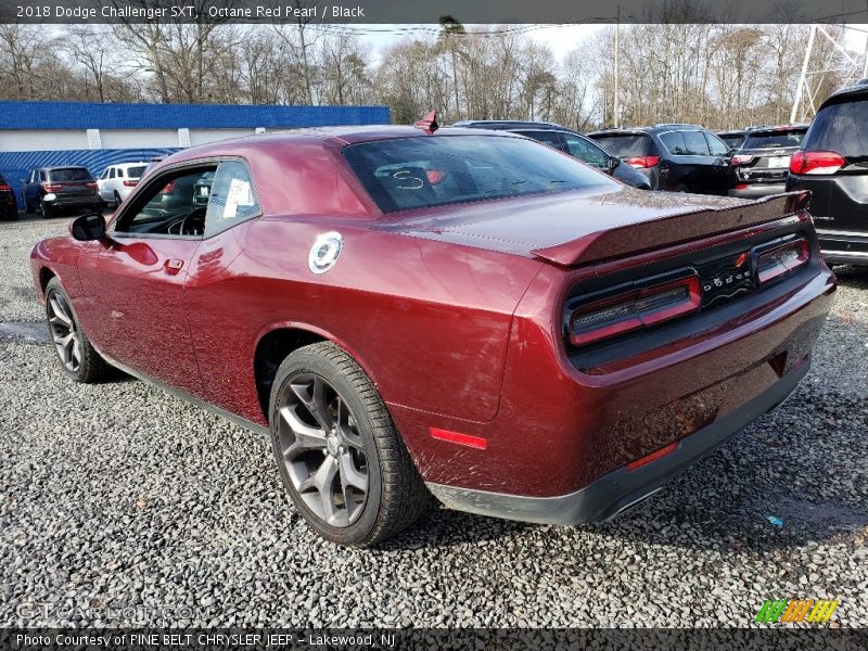 Octane Red Pearl / Black 2018 Dodge Challenger SXT