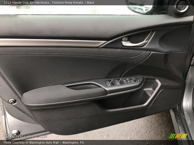 Polished Metal Metallic / Black 2019 Honda Civic EX Hatchback