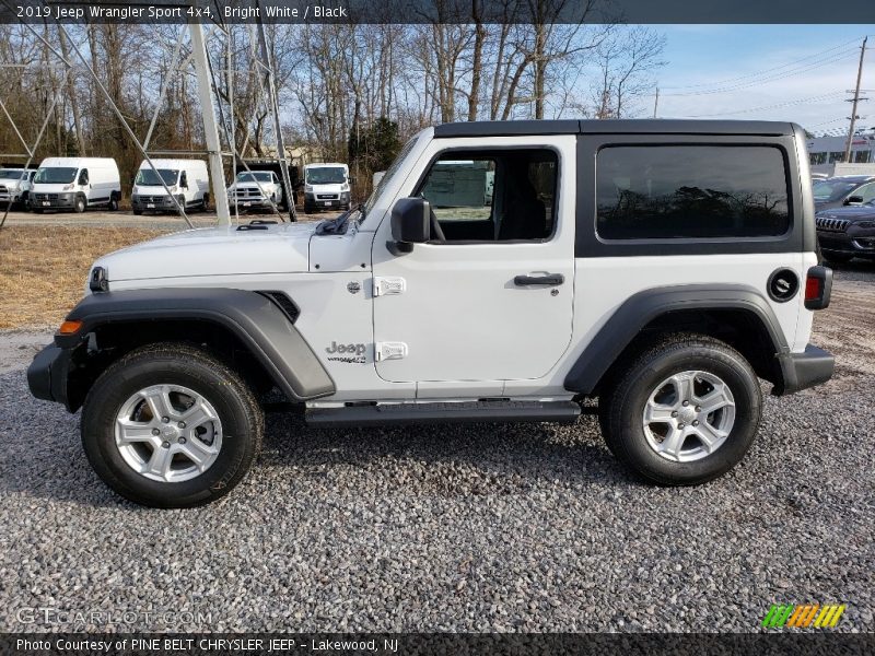 Bright White / Black 2019 Jeep Wrangler Sport 4x4