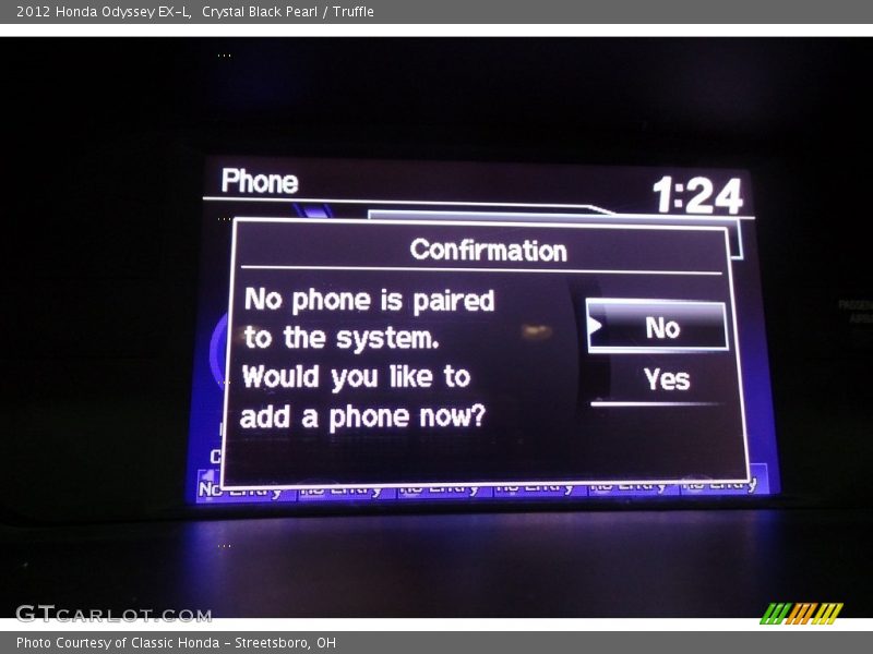 Crystal Black Pearl / Truffle 2012 Honda Odyssey EX-L