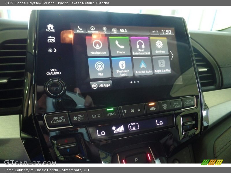Pacific Pewter Metallic / Mocha 2019 Honda Odyssey Touring
