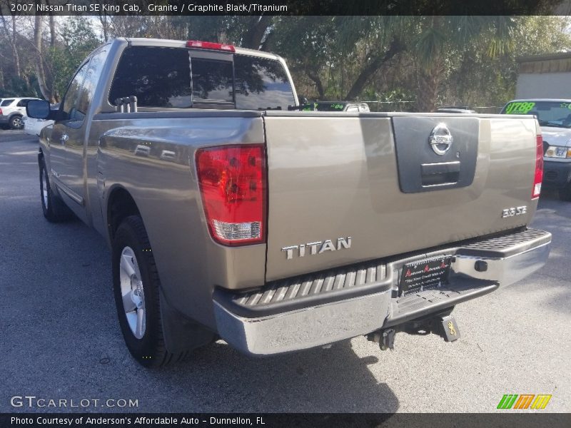 Granite / Graphite Black/Titanium 2007 Nissan Titan SE King Cab