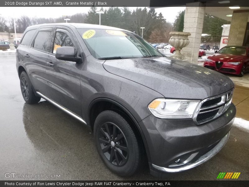Granite Metallic / Black 2018 Dodge Durango SXT AWD