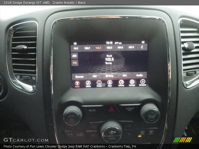 Granite Metallic / Black 2018 Dodge Durango SXT AWD