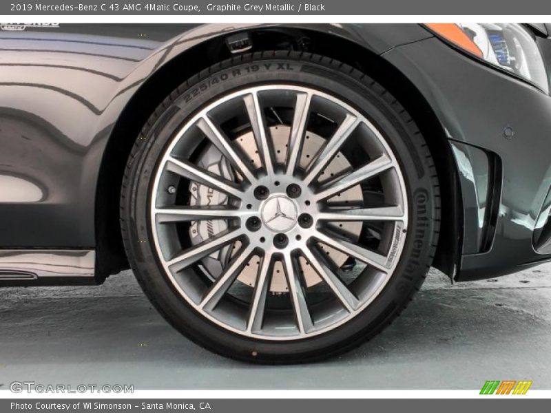 Graphite Grey Metallic / Black 2019 Mercedes-Benz C 43 AMG 4Matic Coupe