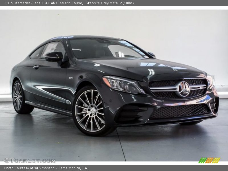 Graphite Grey Metallic / Black 2019 Mercedes-Benz C 43 AMG 4Matic Coupe