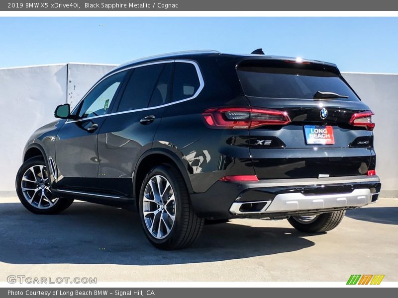 Black Sapphire Metallic / Cognac 2019 BMW X5 xDrive40i