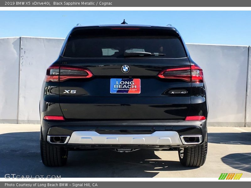 Black Sapphire Metallic / Cognac 2019 BMW X5 xDrive40i