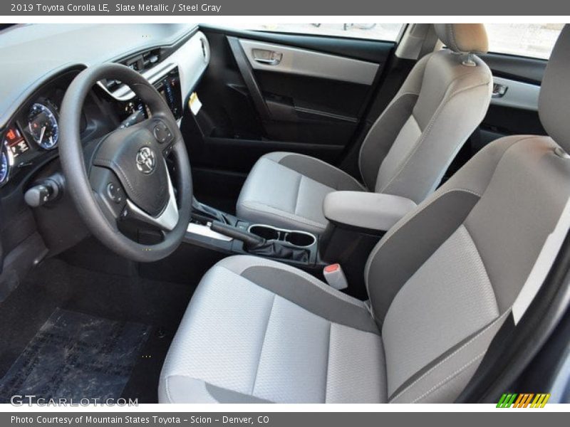 Front Seat of 2019 Corolla LE