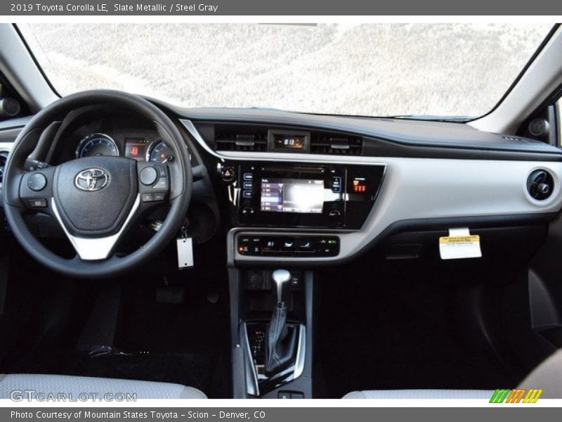 Dashboard of 2019 Corolla LE