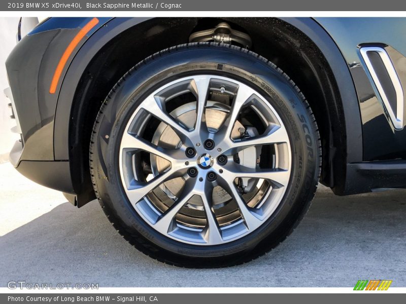Black Sapphire Metallic / Cognac 2019 BMW X5 xDrive40i