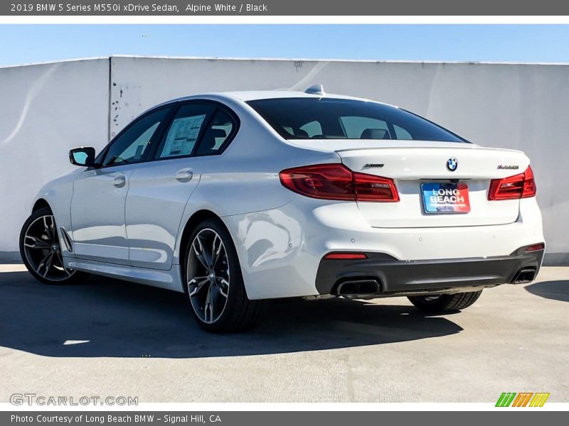 Alpine White / Black 2019 BMW 5 Series M550i xDrive Sedan