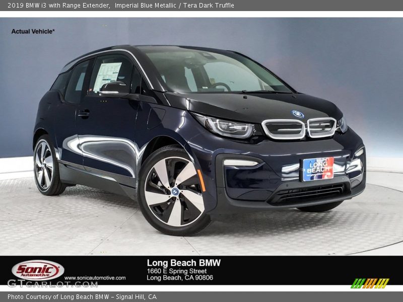 Imperial Blue Metallic / Tera Dark Truffle 2019 BMW i3 with Range Extender