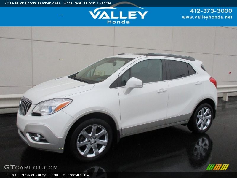 White Pearl Tricoat / Saddle 2014 Buick Encore Leather AWD