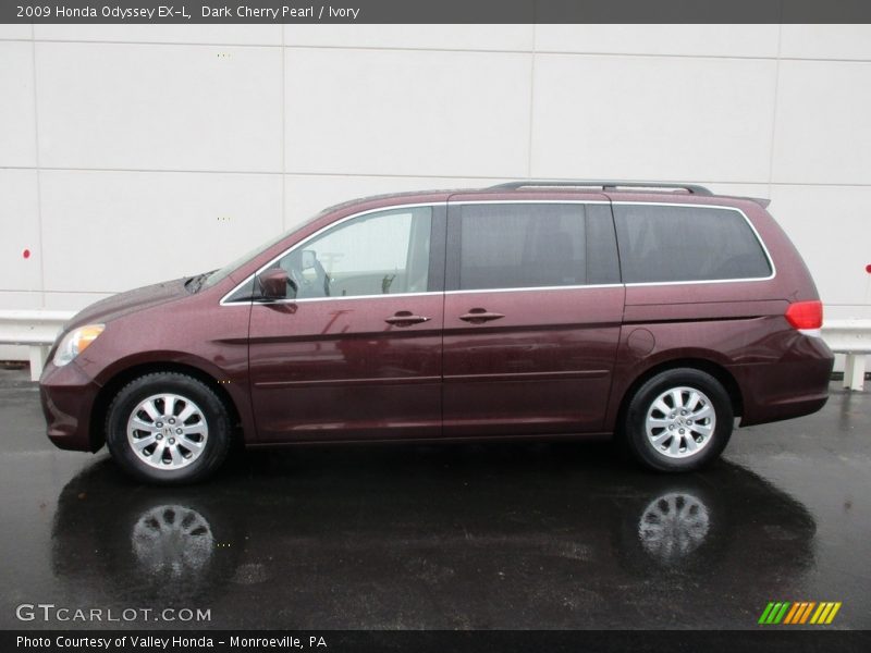 Dark Cherry Pearl / Ivory 2009 Honda Odyssey EX-L