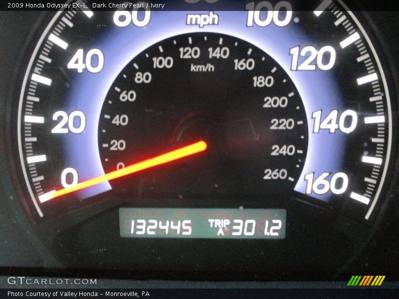 Dark Cherry Pearl / Ivory 2009 Honda Odyssey EX-L