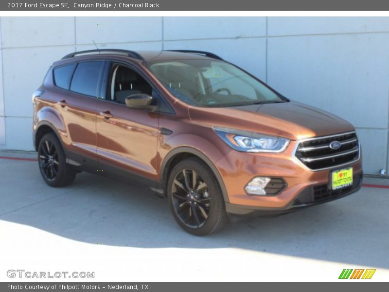 Canyon Ridge / Charcoal Black 2017 Ford Escape SE