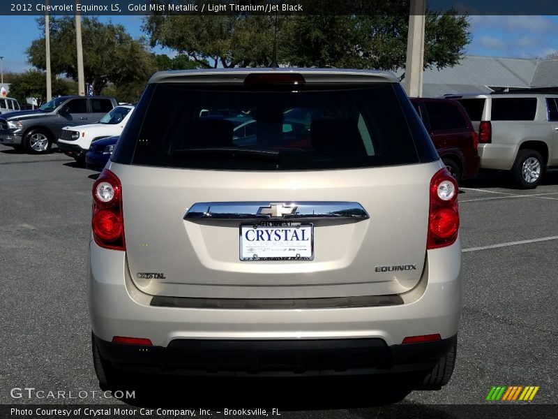 Gold Mist Metallic / Light Titanium/Jet Black 2012 Chevrolet Equinox LS