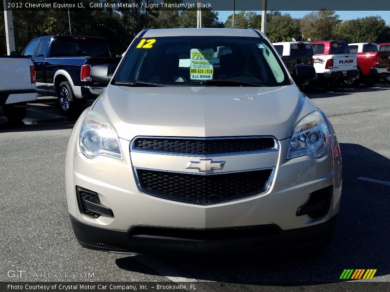 Gold Mist Metallic / Light Titanium/Jet Black 2012 Chevrolet Equinox LS