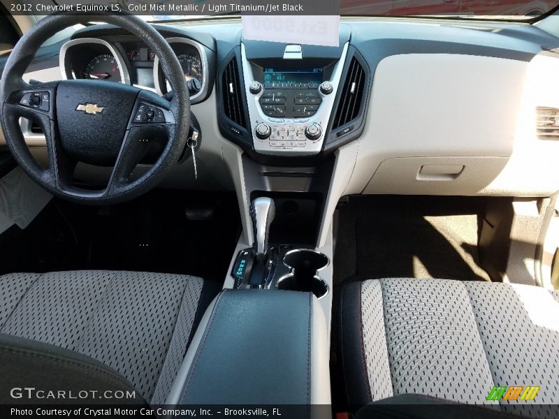 Gold Mist Metallic / Light Titanium/Jet Black 2012 Chevrolet Equinox LS