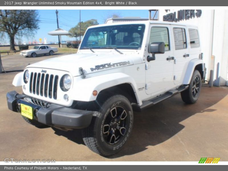 Bright White / Black 2017 Jeep Wrangler Unlimited Smoky Mountain Edition 4x4