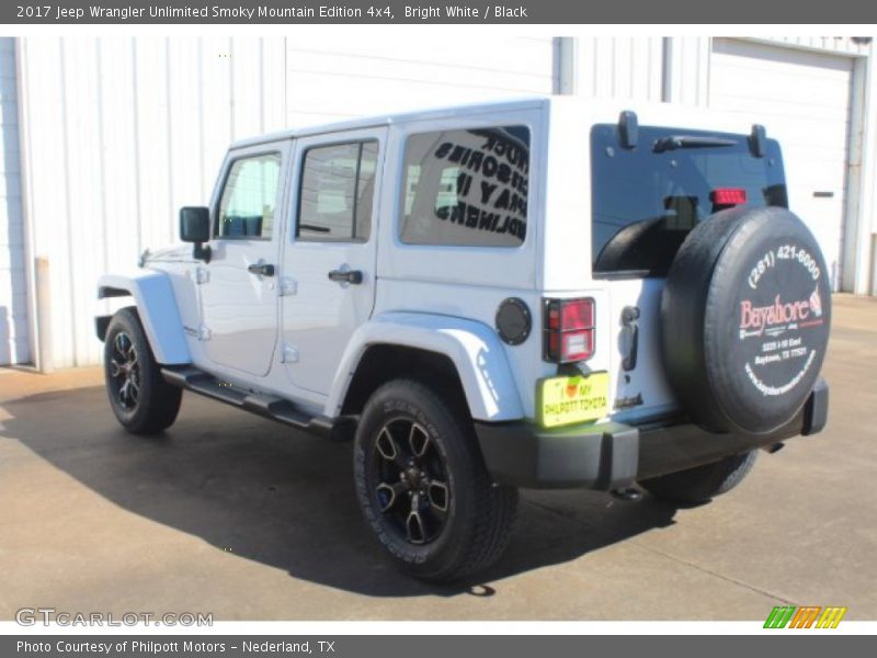 Bright White / Black 2017 Jeep Wrangler Unlimited Smoky Mountain Edition 4x4