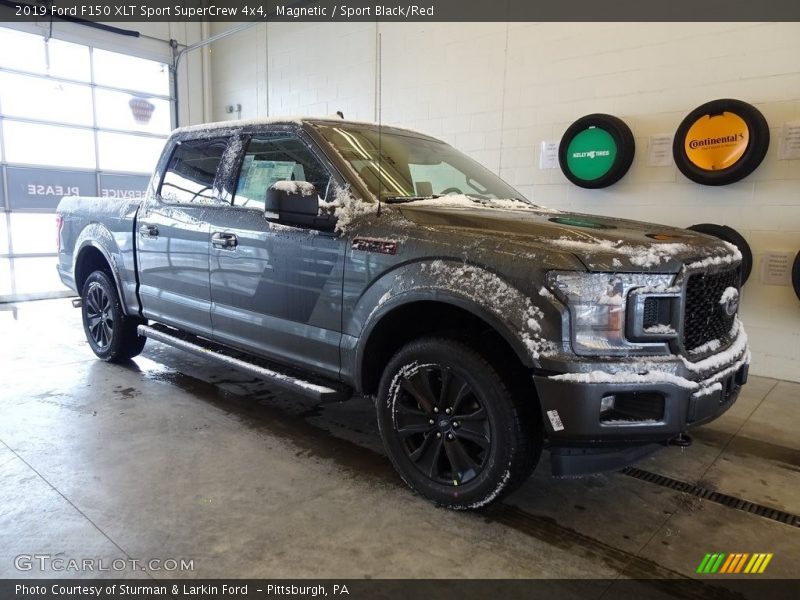 Magnetic / Sport Black/Red 2019 Ford F150 XLT Sport SuperCrew 4x4