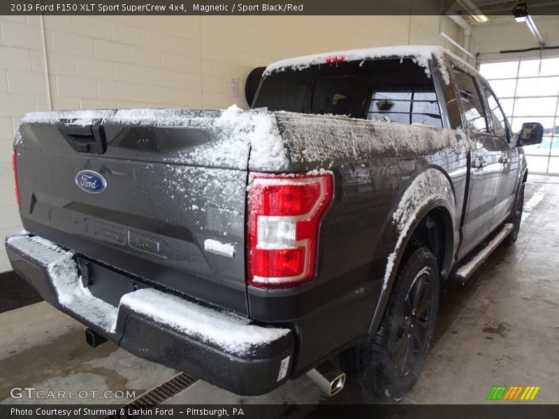 Magnetic / Sport Black/Red 2019 Ford F150 XLT Sport SuperCrew 4x4