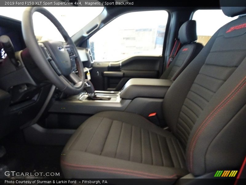 Magnetic / Sport Black/Red 2019 Ford F150 XLT Sport SuperCrew 4x4