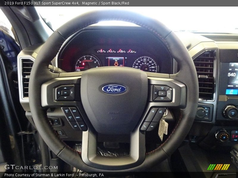 Magnetic / Sport Black/Red 2019 Ford F150 XLT Sport SuperCrew 4x4