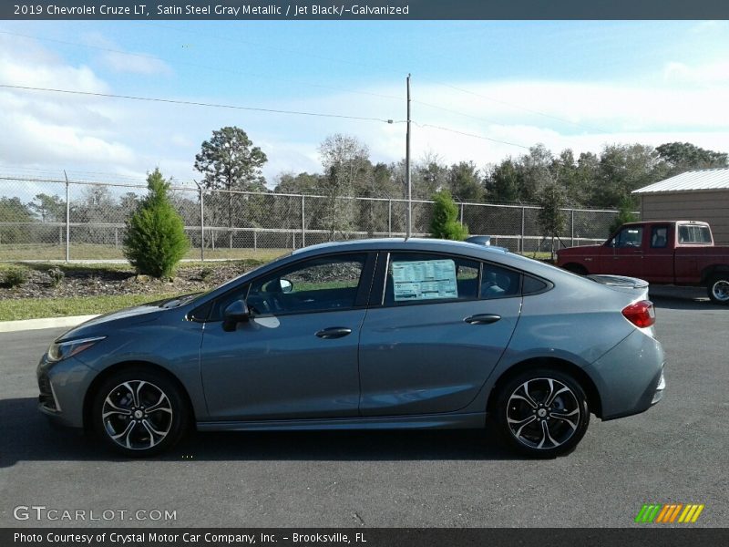 Satin Steel Gray Metallic / Jet Black/­Galvanized 2019 Chevrolet Cruze LT