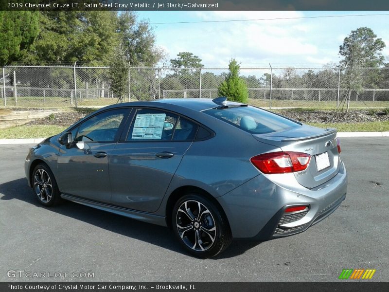 Satin Steel Gray Metallic / Jet Black/­Galvanized 2019 Chevrolet Cruze LT