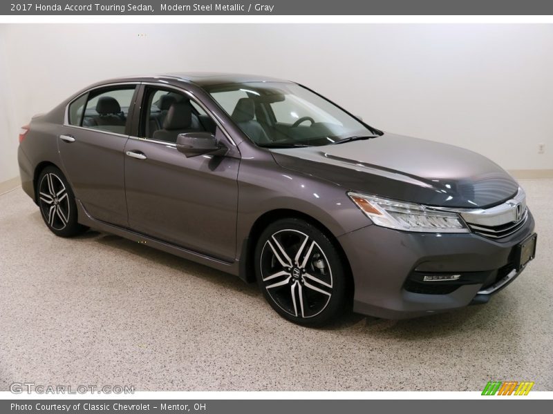 Modern Steel Metallic / Gray 2017 Honda Accord Touring Sedan