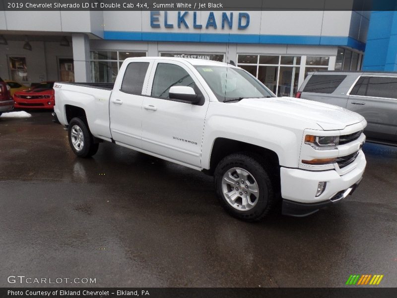 Summit White / Jet Black 2019 Chevrolet Silverado LD LT Double Cab 4x4