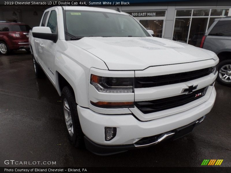 Summit White / Jet Black 2019 Chevrolet Silverado LD LT Double Cab 4x4