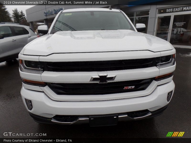 Summit White / Jet Black 2019 Chevrolet Silverado LD LT Double Cab 4x4