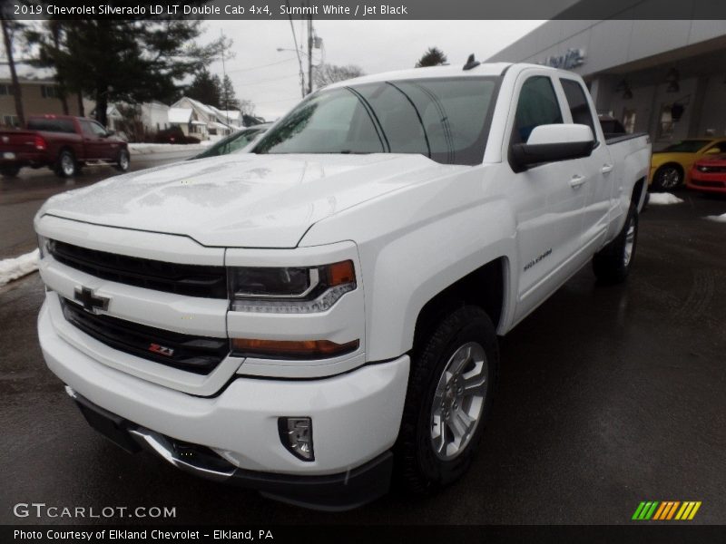 Summit White / Jet Black 2019 Chevrolet Silverado LD LT Double Cab 4x4