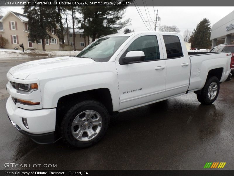 Summit White / Jet Black 2019 Chevrolet Silverado LD LT Double Cab 4x4