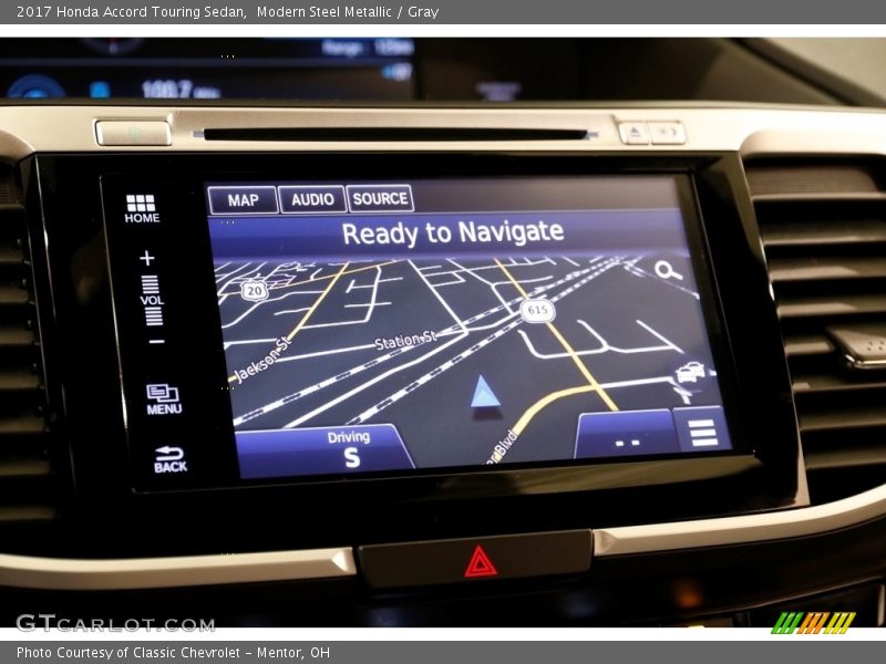 Modern Steel Metallic / Gray 2017 Honda Accord Touring Sedan