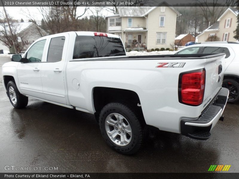 Summit White / Jet Black 2019 Chevrolet Silverado LD LT Double Cab 4x4