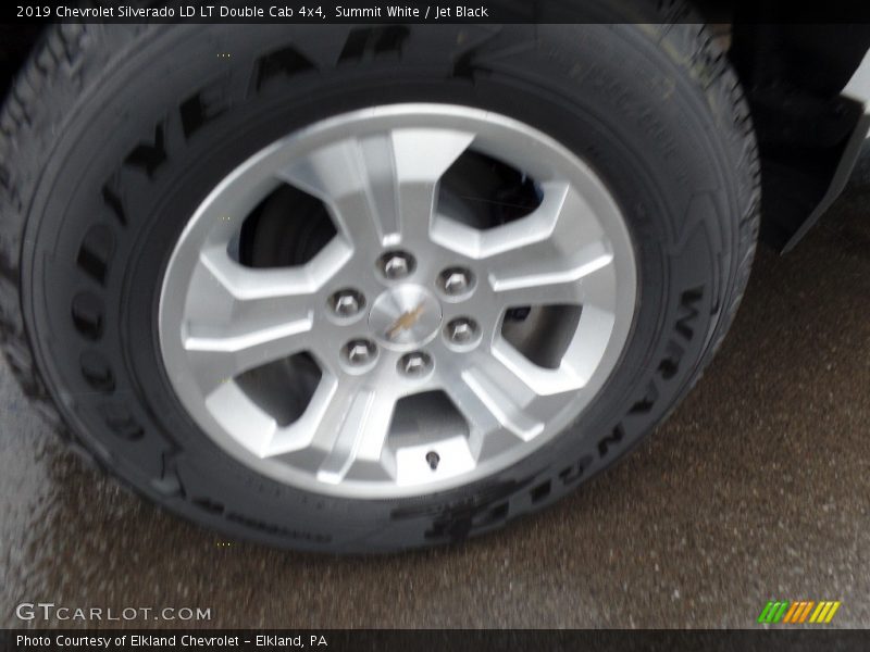 Summit White / Jet Black 2019 Chevrolet Silverado LD LT Double Cab 4x4