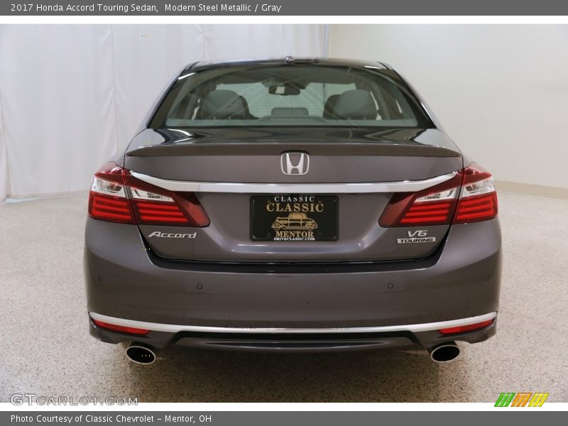 Modern Steel Metallic / Gray 2017 Honda Accord Touring Sedan