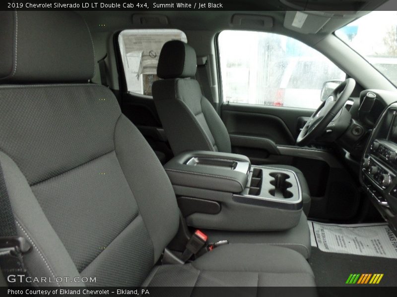 Summit White / Jet Black 2019 Chevrolet Silverado LD LT Double Cab 4x4