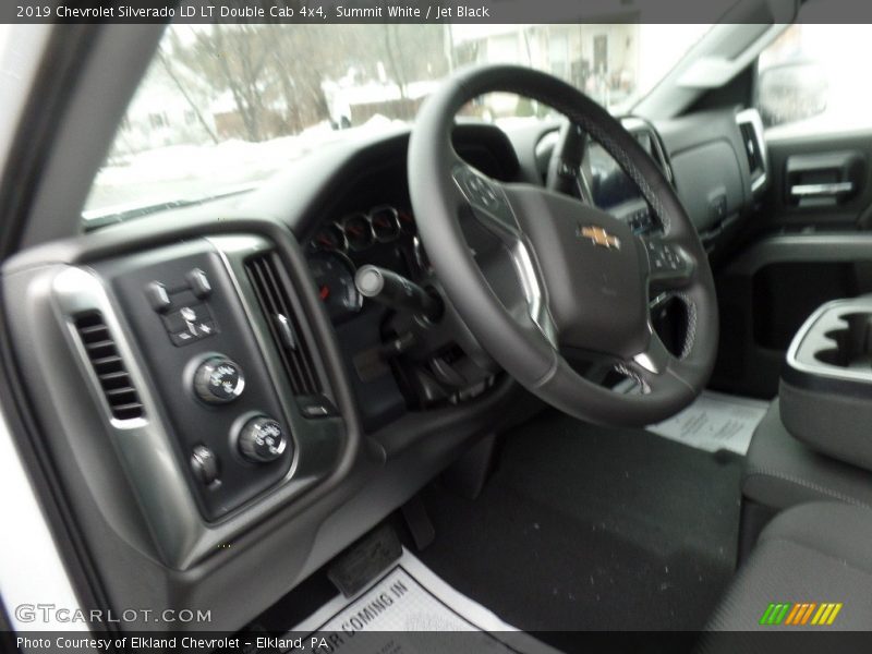Summit White / Jet Black 2019 Chevrolet Silverado LD LT Double Cab 4x4