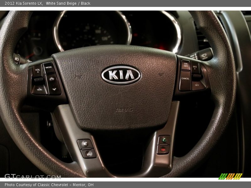 White Sand Beige / Black 2012 Kia Sorento LX