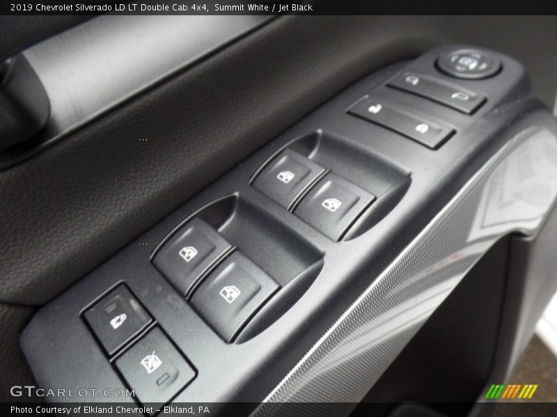 Summit White / Jet Black 2019 Chevrolet Silverado LD LT Double Cab 4x4