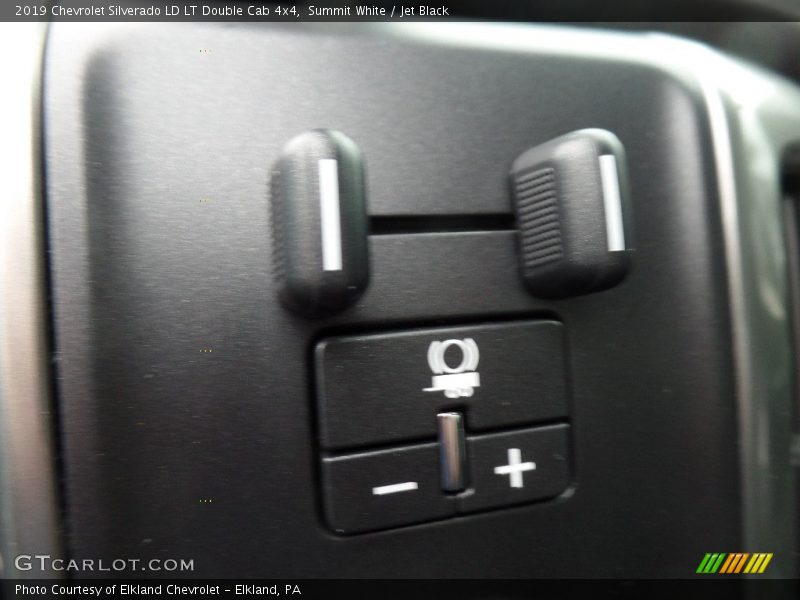 Summit White / Jet Black 2019 Chevrolet Silverado LD LT Double Cab 4x4